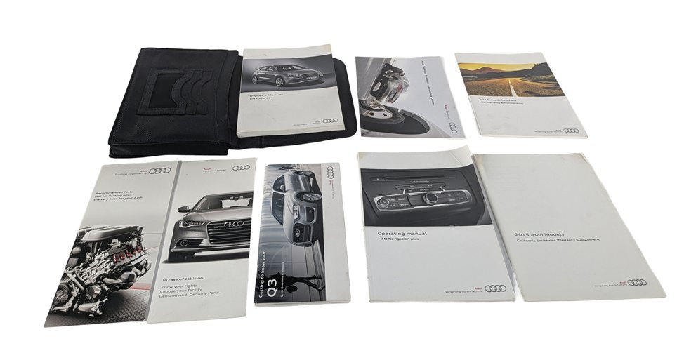 2015 AUDI Q3 (8U) 2.0L FACTORY OWNER'S MANUAL BOOKLET GUIDE BOOK w/ CASE SET