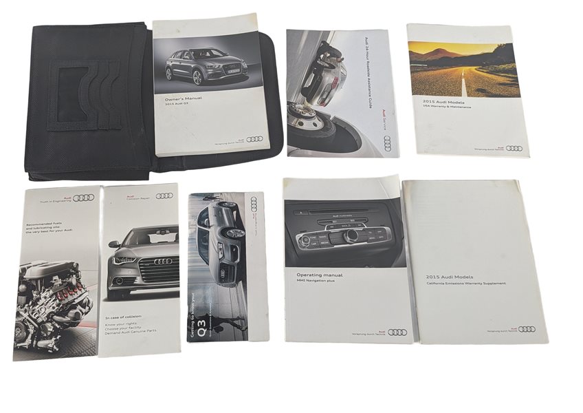 Thumbnail 2: 2015 AUDI Q3 (8U) 2.0L FACTORY OWNER'S MANUAL BOOKLET GUIDE BOOK w/ CASE SET