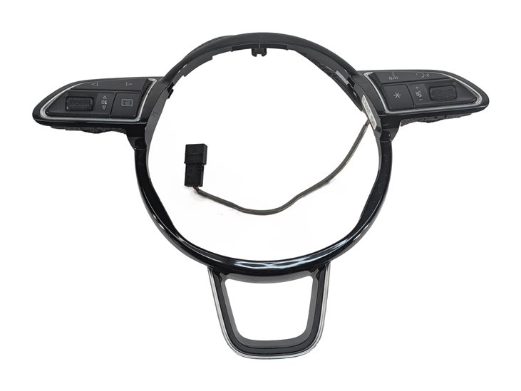 Thumbnail 2: 2015 AUDI Q3 8U STEERING WHEEL MULTIFUNCTION SWITCH BUTTON CONTROL TRIM (Black)