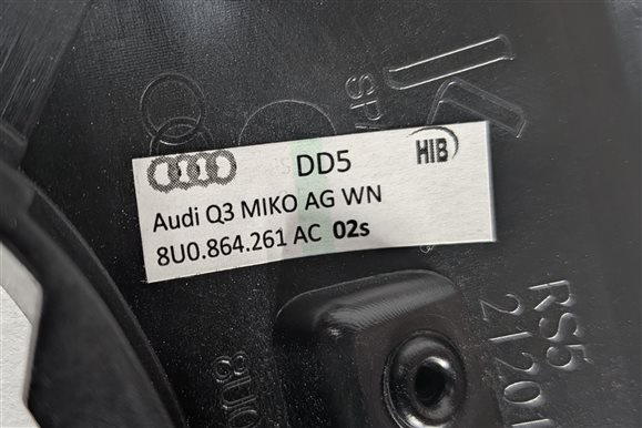 Thumbnail 28: 2015 AUDI Q3 (8U) INTERIOR DOOR DASH CENTER CONSOLE TRIM PANEL SET/6 (Walnut)