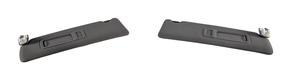 12-19 BMW 3 4 SERIES (F30 F31 F32 F33) FRONT LEFT & RIGHT SUNVISOR SET (Gray)