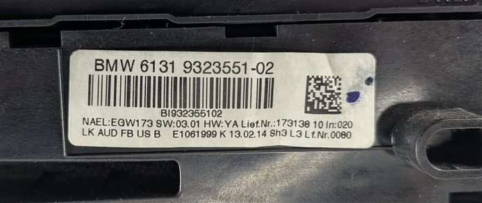 Thumbnail 9: 12-14 BMW 320i 328i 335i 428i 435i (F30 F32) TEMPERATURE CLIMATE CONTROL PANEL
