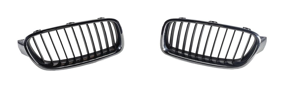 Thumbnail 1: 12-18 BMW 3-SERIES (F30) FRONT LEFT & RIGHT HOOD VENT GRILLE SET-2