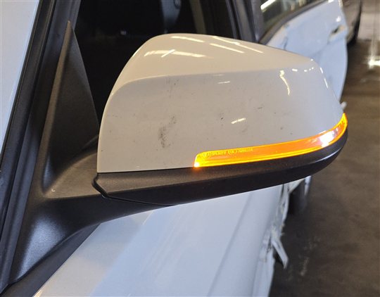 Thumbnail 2: 13-19 BMW 3-SERIES (F30 F31) LEFT P-FOLD HEAT AUTODIM DOOR MIRROR (White)