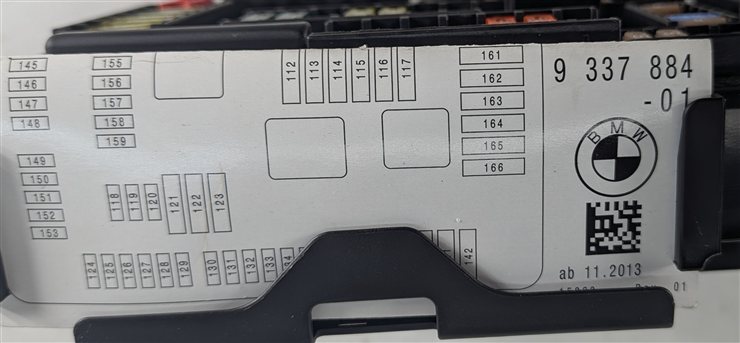 Thumbnail 8: 14-21 BMW 2 3 4 SERIES GT M3 M4 ACTIVE HYBRID 3 REAR POWER DISTRIBUTION FUSE BOX