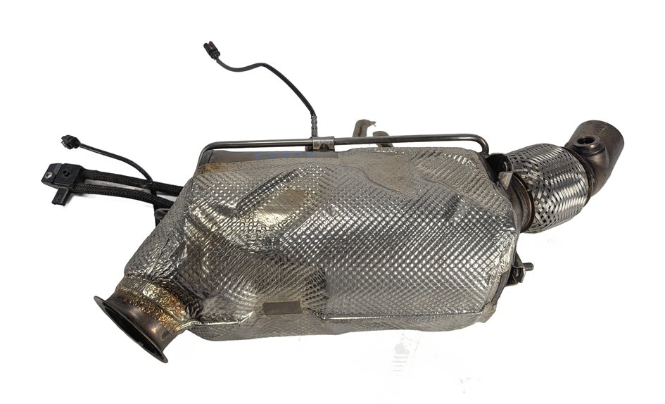 Thumbnail 2: 2014 BMW 328D F30 2.0L DIESEL N47T DPF PARTICULATE FILTER w/FLEX PIPE SENSOR