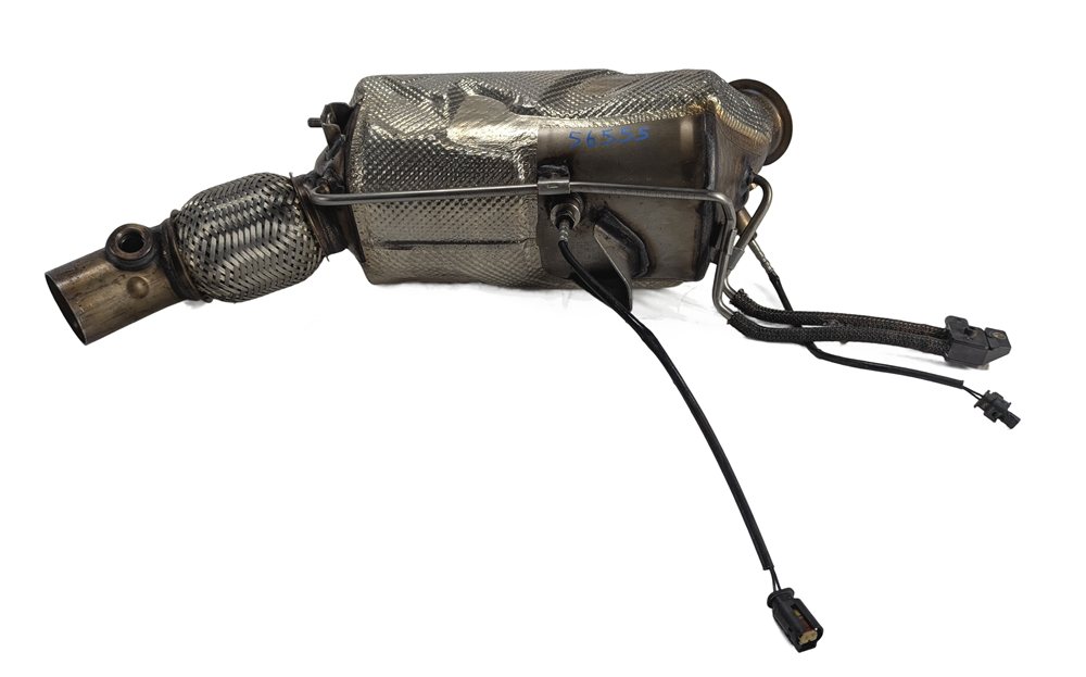 Thumbnail 4: 2014 BMW 328D F30 2.0L DIESEL N47T DPF PARTICULATE FILTER w/FLEX PIPE SENSOR