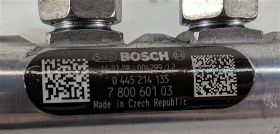 Thumbnail 5: 2014 BMW 328D F30 2.0L DIESEL N47T ENGINE FUEL RAIL LINE PRESSURE SENSOR