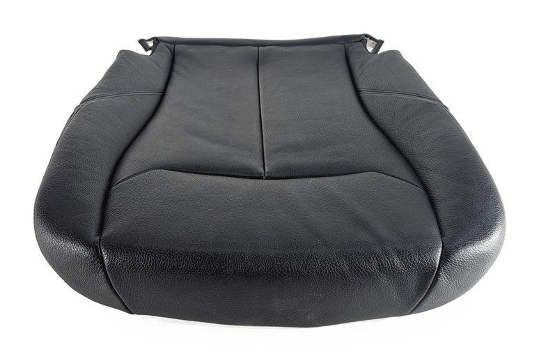 Thumbnail 1: 14 BMW 328D F30 FRONT LEFT DRIVER HEATED LEATHER SEAT BOTTOM CUSHION (Black)
