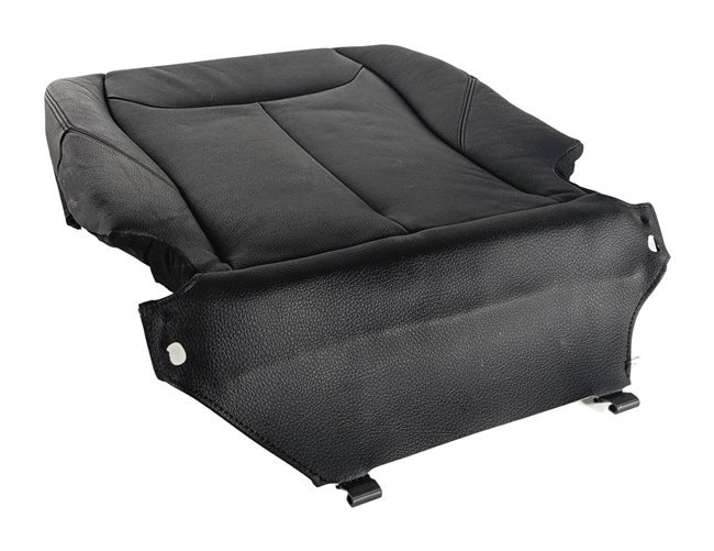 Thumbnail 3: 14 BMW 328D F30 FRONT LEFT DRIVER HEATED LEATHER SEAT BOTTOM CUSHION (Black)