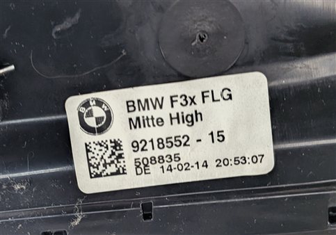Thumbnail 9: 14 BMW 328D F30 FRONT CENTER DASH HEAT AIR AC HVAC VENT HAZARD SWITCH (Black)