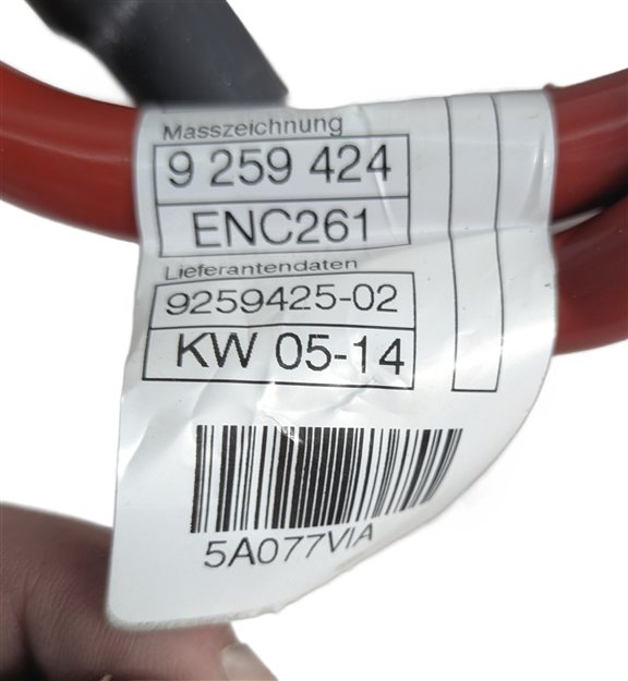 Thumbnail 6: 2014 BMW 328D (F30) 2.0L POSITIVE BATTERY POWER CABLE w/SAFETY TERMINAL