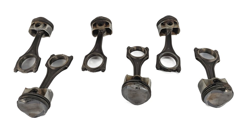 Thumbnail 2: 09-17 AUDI A6 A7 A8 Q5 Q7 S4 S6 Q5 TOUAREG 3.0L SUPERCHARGED ENGINE PISTON SET 6