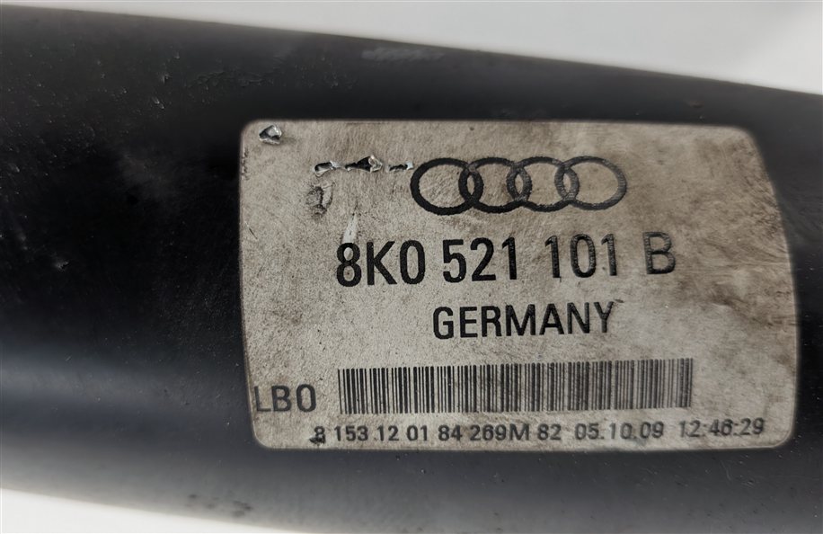 Thumbnail 7: 10-11 AUDI S4 B8 8K QUATTRO AWD REAR DRIVE SHAFT DRIVESHAFT PROP SHAFT