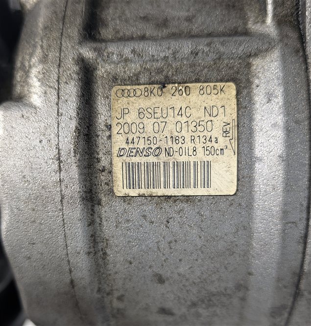 Thumbnail 11: 2008-2012 AUDI A4 S4 A5 S5 Q5 (B8 8K 8T 8R) 3.0L / 3.2L A/C AIR COMPRESSOR PUMP