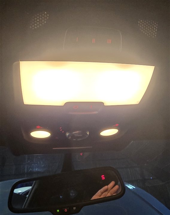 Thumbnail 2: 09-12 AUDI A4 A5 A6 Q5 S4 S5 B8 8K 8T 8R AUTODIM COMPASS REARVIEW MIRROR (Black)