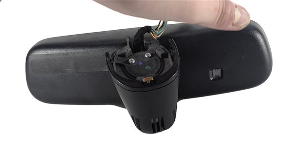 Thumbnail 5: 09-12 AUDI A4 A5 A6 Q5 S4 S5 B8 8K 8T 8R AUTODIM COMPASS REARVIEW MIRROR (Black)