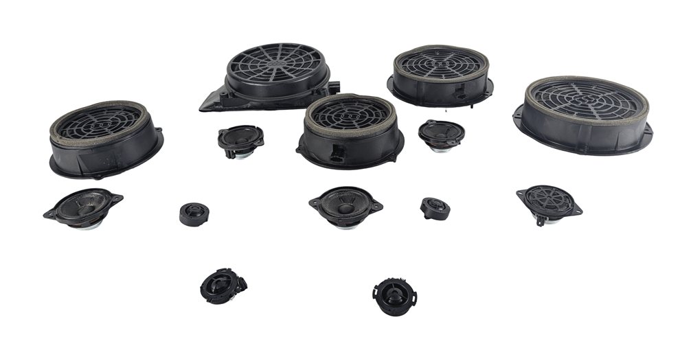 2010 AUDI S4 (B8 8K) BANG OLUFSEN DOOR DASH SPEAKER SUBWOOFER SET/14