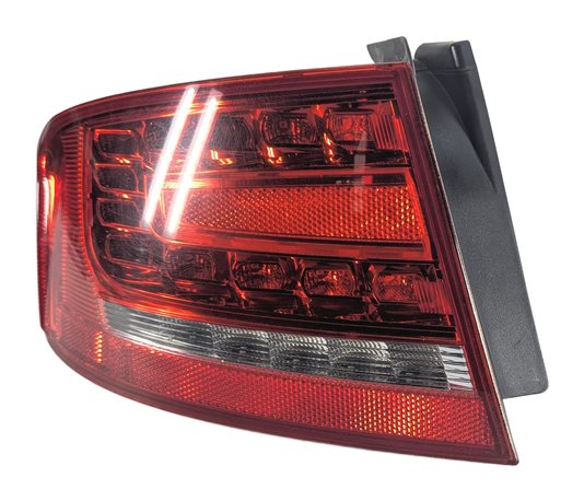 10-12 AUDI A4 S4 (B8 8K) REAR LEFT DRIVER OUTER TAILLIGHT BRAKE LIGHT LAMP (LED)