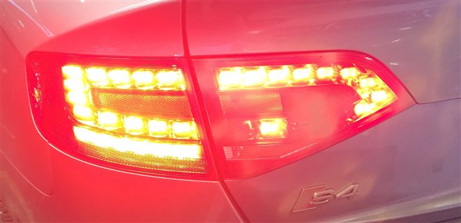 Thumbnail 2: 10-12 AUDI A4 S4 (B8 8K) REAR LEFT DRIVER OUTER TAILLIGHT BRAKE LIGHT LAMP (LED)