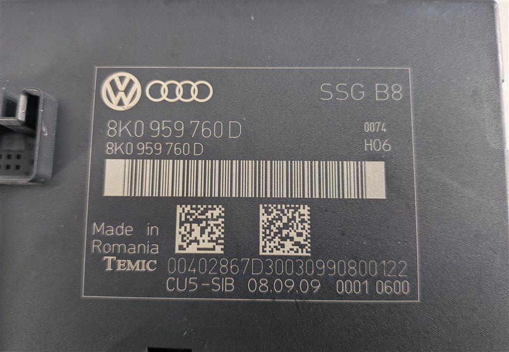 Thumbnail 13: 2010 AUDI S4 B8 8K FRONT LEFT DRIVER SEAT CONTROL MODULE 8K0959760D