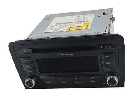 Thumbnail 1: 2010-2013 AUDI A3 (8P) AM/FM RADIO STEREO CD PLAYER (AUDI CONCERT) HEAD UNIT