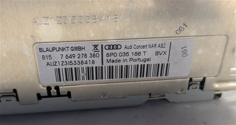 Thumbnail 19: 2010-2013 AUDI A3 (8P) AM/FM RADIO STEREO CD PLAYER (AUDI CONCERT) HEAD UNIT