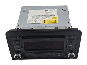 Thumbnail 2: 2010-2013 AUDI A3 (8P) AM/FM RADIO STEREO CD PLAYER (AUDI CONCERT) HEAD UNIT