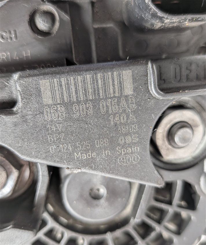 Thumbnail 13: 05-18 AUDI A3 TT VW GTI JETTA PASSAT 2.0L 140 AMP BOSCH ALTERNATOR GENERATOR
