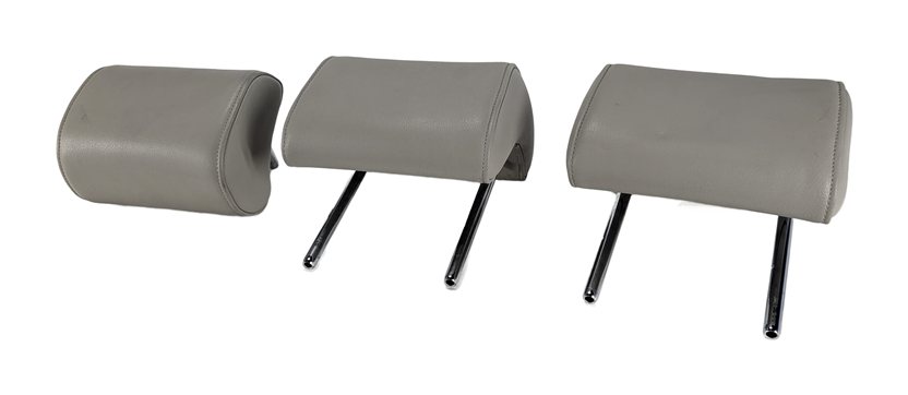 09-13 AUDI A3 HATCHBACK (8P) REAR SEAT LEFT CENTER RIGHT HEADREST SET-3 (Grey)