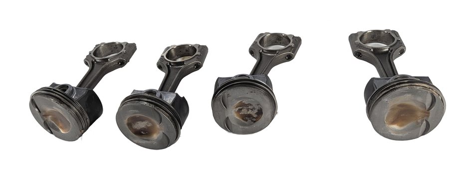 08-12 AUDI A3 TT VW GTI JETTA 2.0L CCTA CBFA PISTON CONNECTING ROD SET/4