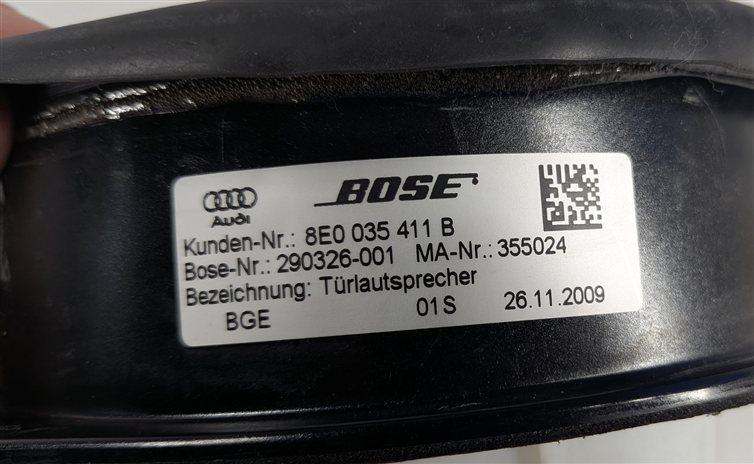 Thumbnail 36: 2010 AUDI A3 (8P) BOSE AUDIO SOUND STEREO SYSTEM SPEAKER SET/10