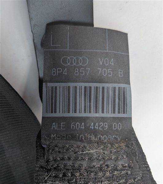 Thumbnail 10: 2006-2013 AUDI A3 (8P) FRONT LEFT DRIVER SEAT BELT SEATBELT RETRACTOR (Black)