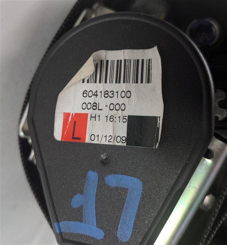 Thumbnail 9: 2006-2013 AUDI A3 (8P) FRONT LEFT DRIVER SEAT BELT SEATBELT RETRACTOR (Black)