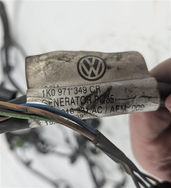 Thumbnail 17: 2010 AUDI A3 (8P) 2.0L (CCTA) ENGINE MOTOR WIRE WIRING HARNESS LOOM