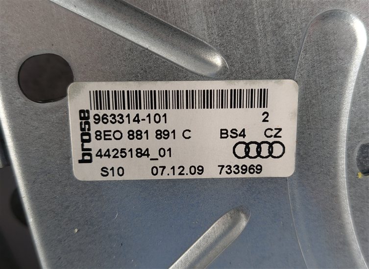 Thumbnail 8: 2010 AUDI A3 8P FRONT LEFT DRIVER SEAT BACK CUSHION HEATED (Grey)
