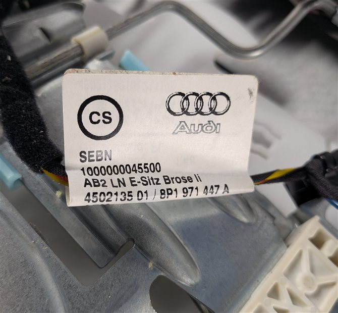 Thumbnail 9: 2010 AUDI A3 8P FRONT LEFT DRIVER SEAT BACK CUSHION HEATED (Grey)