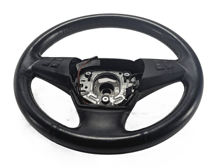 07-13 BMW X5 (E70) LEFT DRIVER HEATED M SPORT STEERING WHEEL w/SWITCHES (Black)