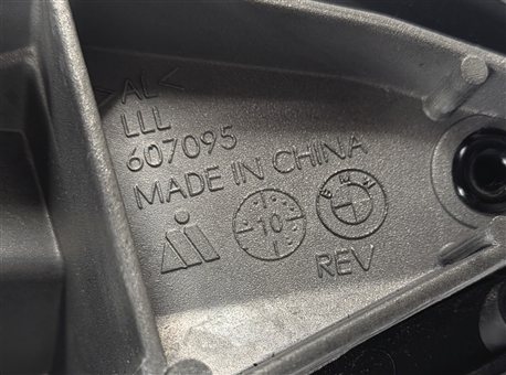 Thumbnail 5: 2007-2013 BMW X5 (E70) LEFT DRIVER P-FOLD AUTO DIM HEATED DOOR MIRROR (Silver)