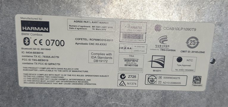 Thumbnail 6: 10-14 BMW 335i X5 X6 (E70 E71 E90) BLUETOOTH TELEMATICS COMBOX CONTROL MODULE