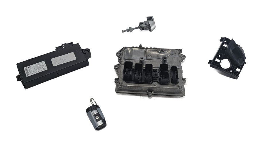 11-12 BMW 135i 335i X5 X6 (E70 E71 E90) 3.0L N55 ENGINE MODULE DME CAS3 KEY SET