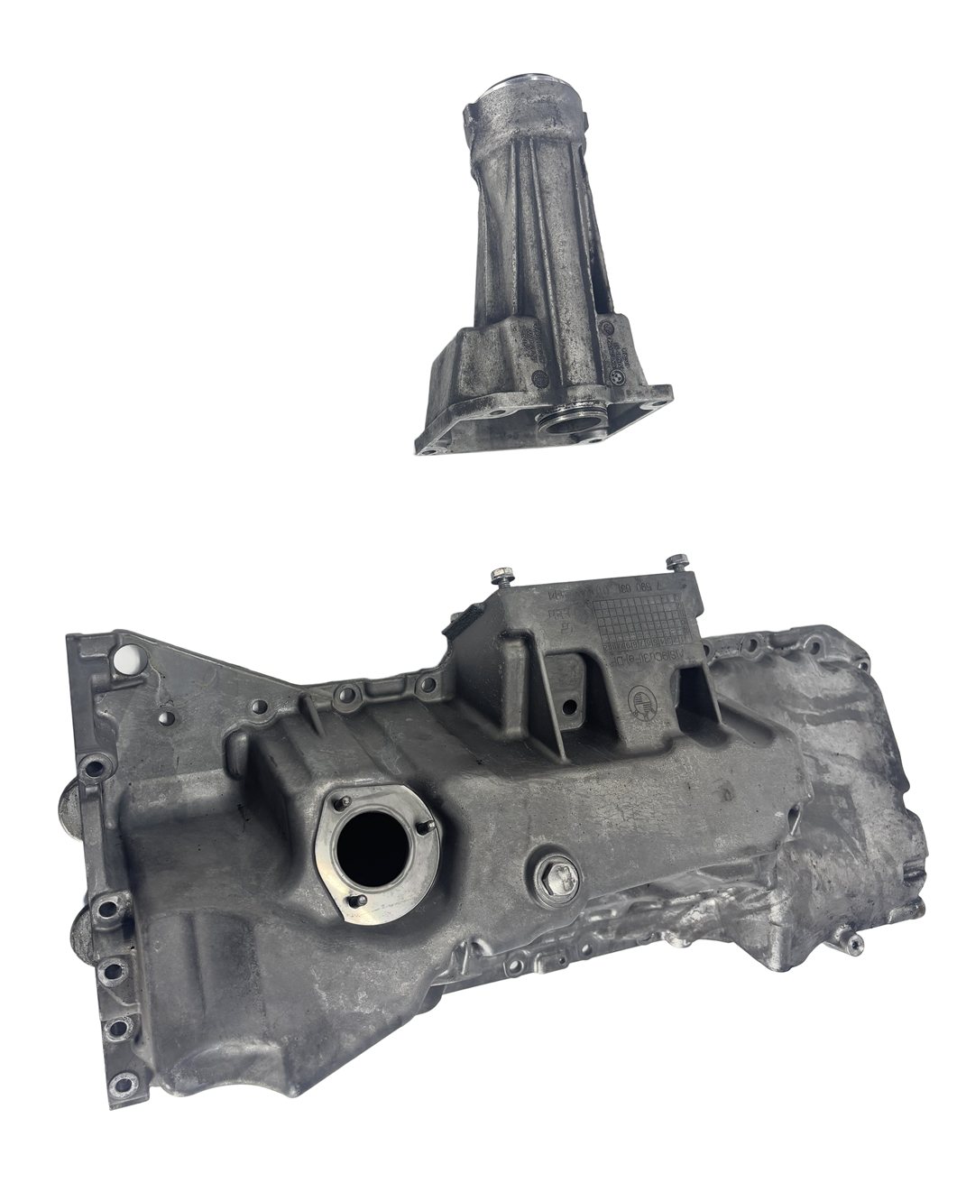 2011-2014 BMW X5 X6 (E70 E71) AWD 3.0L N55 ENGINE OIL PAN w/ OUTPUT AXLE FLANGE