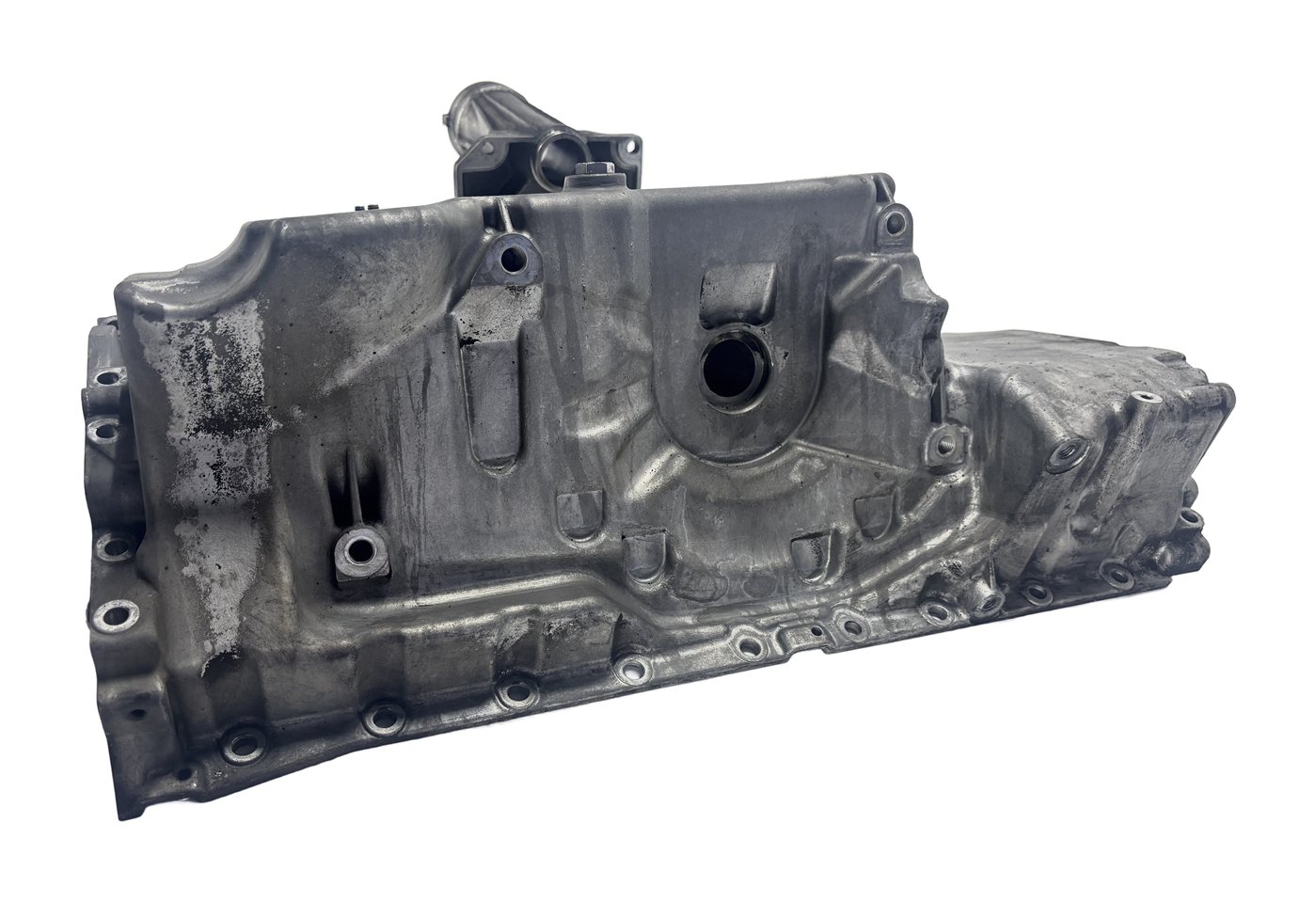 Thumbnail 4: 2011-2014 BMW X5 X6 (E70 E71) AWD 3.0L N55 ENGINE OIL PAN w/ OUTPUT AXLE FLANGE