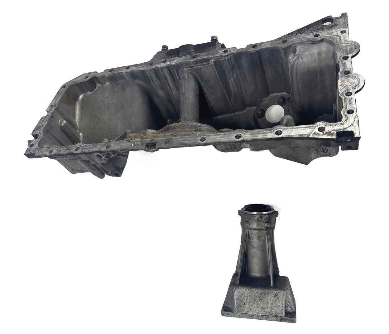 Thumbnail 6: 2011-2014 BMW X5 X6 (E70 E71) AWD 3.0L N55 ENGINE OIL PAN w/ OUTPUT AXLE FLANGE