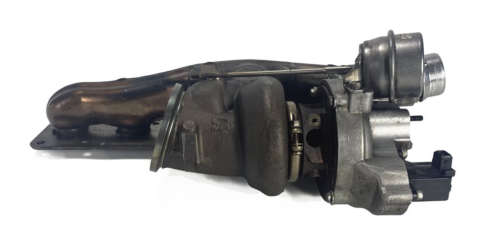 Thumbnail 3: 2011-2014 BMW X5 X6 (E70 E71) 3.0L N55 TURBO ENGINE TURBOCHARGER w/ MANIFOLD