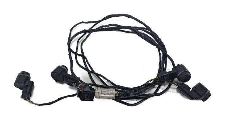 Thumbnail 2: 2011 BMW X5 E70 FRONT PARK ASSIST PDC SENSOR SET/4 w/HARNESS (Silver)