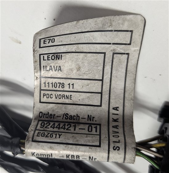 Thumbnail 6: 2011 BMW X5 E70 FRONT PARK ASSIST PDC SENSOR SET/4 w/HARNESS (Silver)