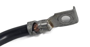 Thumbnail 5: 2011 BMW X5 E70 3.0L NEGATIVE GROUND BATTERY CABLE w/IBS SENSOR TERMINAL CLAMP
