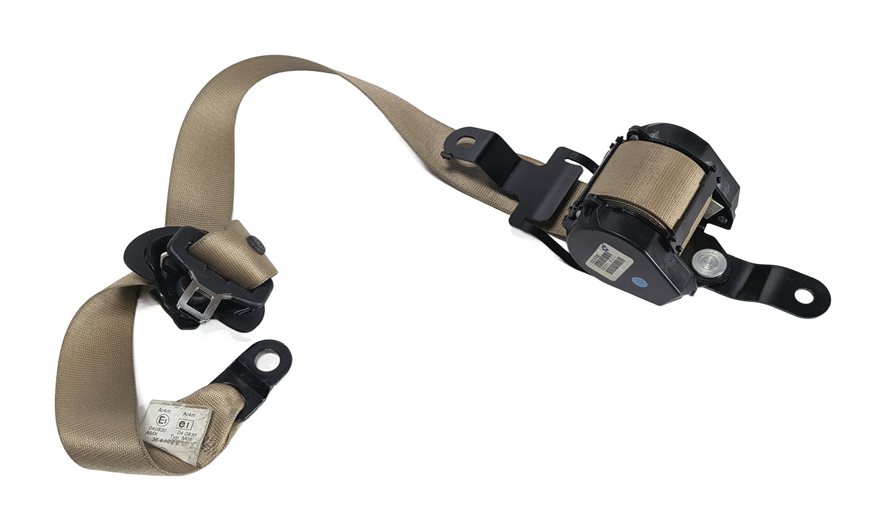Thumbnail 3: 2011 BMW X5 (E70) REAR 2ND ROW SEAT SEATBELT RETRACTOR SET/3 (Beige)