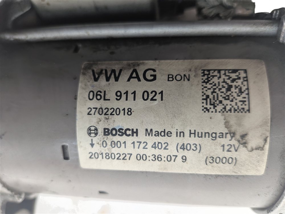 Thumbnail 4: 2017-2020 AUDI A4 A5 ALLROAD Q5 (B9 8W 8W6 80A) 2.0L TURBO ENGINE STARTER MOTOR